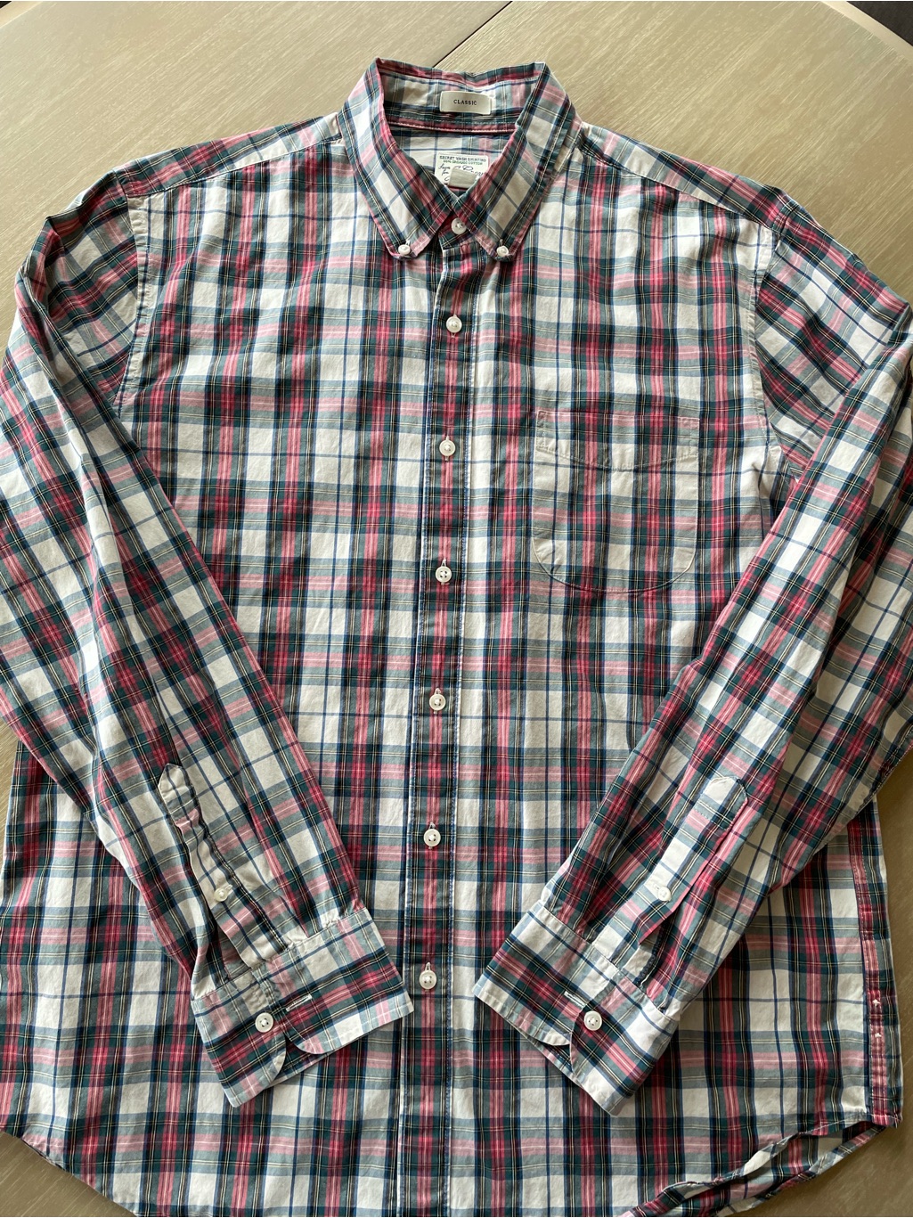 Sale-Last Chance - J. Crew Men's Classic Plaid Button-Down Shirt